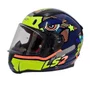Capacete Fechado LS2 FF353 Khan Amarelo Azul