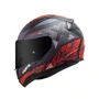 Capacete Fechado Ls2 Ff353 Rapid Xtreet Fosco Preto Vermelho