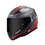 Capacete Fechado Ls2 Ff353 Rapid Xtreet Fosco Preto Vermelho