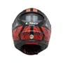 Capacete Fechado Ls2 Ff353 Rapid Xtreet Fosco Preto Vermelho