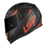 Capacete LS2 FF358 Tank Camo Preto Laranja Fosco