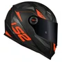 Capacete LS2 FF358 Tank Camo Preto Laranja Fosco