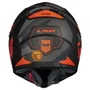 Capacete LS2 FF358 Tank Camo Preto Laranja Fosco
