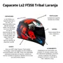 Capacete Fechado Ls2 Ff358 Tribal Laranja