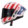 Capacete Ls2 Ff805 Thunder C GP Baz Branco Azul Vermelho