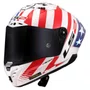 Capacete Ls2 Ff805 Thunder C GP Baz Branco Azul Vermelho