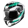 Capacete Fechado LS2 FF808 Stream 2 Road Branco Verde