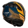 Capacete LS2 FF808 Stream 2 Vintage Azul Laranja