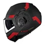 Capacete Articulado Ls2 Ff906 Advant Bend Preto Vermelho Fosco