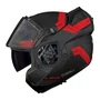 Capacete Articulado Ls2 Ff906 Advant Bend Preto Vermelho Fosco