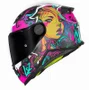 Capacete Fechado Ls2 Infantil FF812 Cyberg Roxo Cyan Fosco
