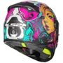 Capacete Fechado Ls2 Infantil FF812 Cyberg Roxo Cyan Fosco