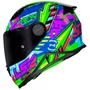 Capacete Fechado Ls2 Infantil FF812 Svent Azul Verde