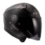 Capacete Aberto LS2 Infinity 2 C Solid Carbon Preto