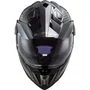 Capacete Fechado Ls2 Mx701 Explorer Carbon Solid