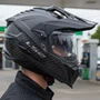 Capacete Ls2 Mx701 Explorer Carbon Solid Preto Fosco