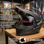 Capacete Ls2 Mx701 Explorer Carbon Solid Preto Fosco