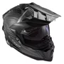 Capacete Ls2 Mx701 Explorer Carbon Solid Preto Fosco
