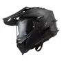 Capacete Ls2 Mx701 Explorer Carbon Solid Preto Fosco