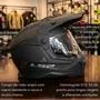 Capacete Ls2 MX702 Pioneer 2 Monocolor Preto Fosco