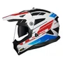 Capacete Ls2 MX702 Pioneer 2 Namib Branco Azul Vermelho