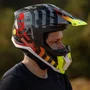 Capacete Motocross Ls2 Mx703 X Force C Barrier Amarelo Vermelho