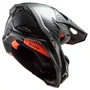 Capacete Motocross Ls2 Mx703 X Force C Solid Carbon Preto
