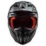 Capacete Motocross Ls2 Mx703 X Force C Solid Carbon Preto