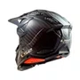 Capacete Motocross Ls2 Mx703 X Force C Solid Carbon Preto