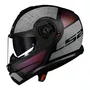 Capacete Articulado LS2 Strobe 2 Orion Preto Roxo Fosco