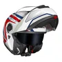 Capacete Articulado LS2 Strobe 2 Phantom Branco Azul Vermelho