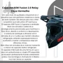 Capacete Off Road Asw Fusion 2.0 Relay Cinza Vermelho