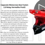 Capacete Off Road Asw Fusion 2.0 Relay Vermelho Preto