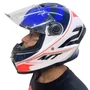 Capacete Fechado MT Stinger 2 Poun A7 Branco Vermelho