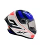 Capacete Fechado MT Stinger 2 Poun A7 Branco Vermelho
