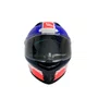 Capacete Fechado MT Stinger 2 Poun A7 Branco Vermelho