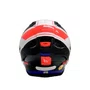 Capacete Fechado MT Stinger 2 Poun A7 Branco Vermelho