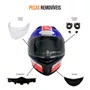 Capacete Fechado MT Stinger 2 Poun A7 Branco Vermelho