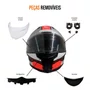 Capacete Fechado MT Stinger 2 Poun B5 Vermelho Fosco