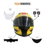 Capacete Fechado MT Stinger 2 SR B13 Amarelo
