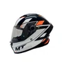Capacete Fechado MT Stinger 2 Zivze B4 Laranja Fluor