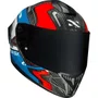 Capacete Norisk Carbon R Rider Branco Azul Vermelho