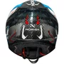 Capacete Norisk Carbon R Rider Branco Azul Vermelho