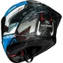 Capacete Norisk Carbon R Rider Branco Azul Vermelho