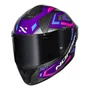 Capacete Norisk Carbon R Spot Roxo