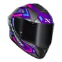 Capacete Norisk Carbon R Spot Roxo