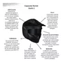 Capacete Aberto Norisk Darth 2 Preto Fosco Com Duas Viseiras