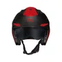 Capacete Aberto Norisk Darth 2 Preto Fosco Vermelho
