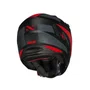 Capacete Aberto Norisk Darth 2 Preto Fosco Vermelho