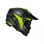 Capacete Aberto Norisk Darth 2 X1 Preto Fosco HV Amarelo